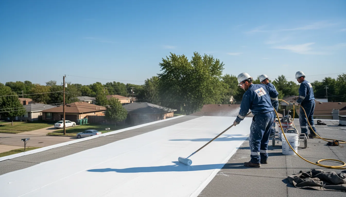 Commercial roof coating in Mayhill, NM near me